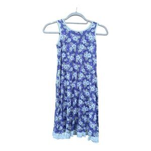 Sweet Bamboo floral dress size 7 floral back to school natural fibers